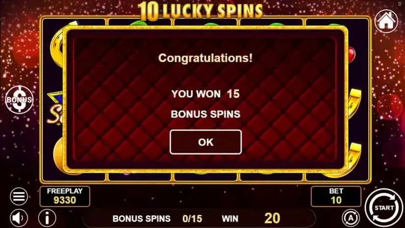 10 Lucky Spins slot screenshot 3