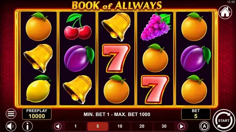Book of All Ways slot screenshot 1