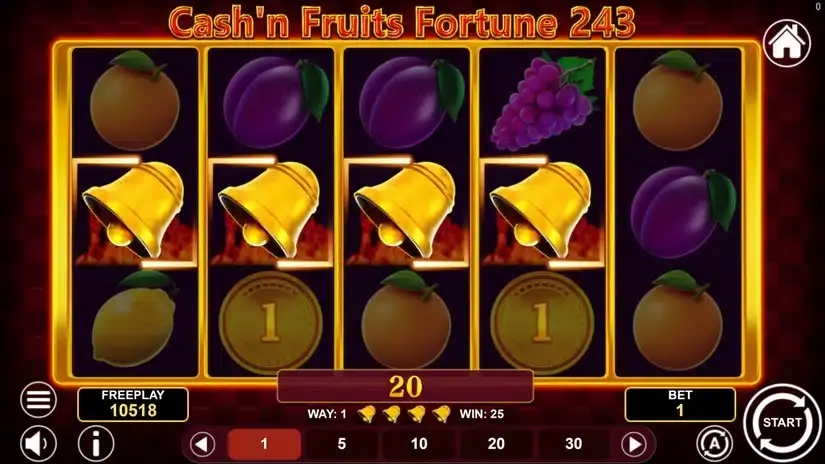 Cash’n Fruits Fortune 243 slot screenshot 3
