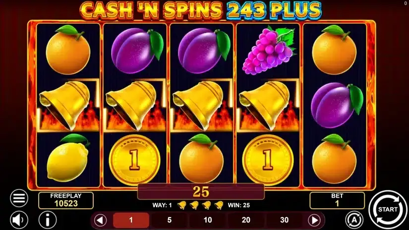 Cash’n Spins 243 Plus slot screenshot 3