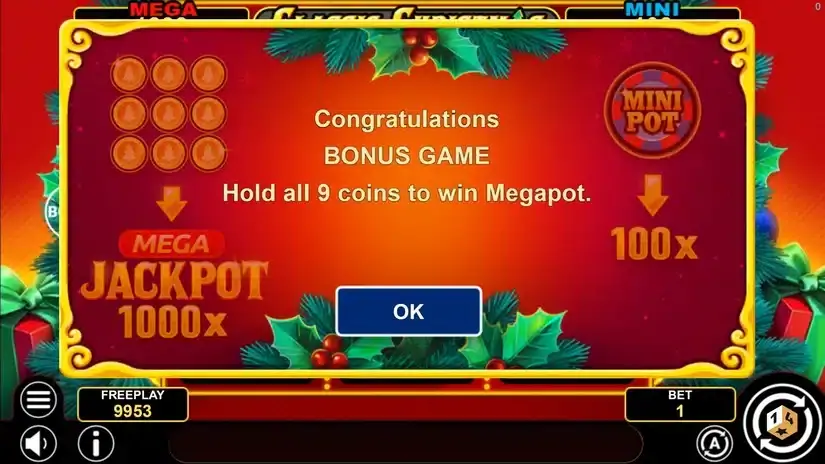 Classic Christmas Hold And Win slot screenshot 3