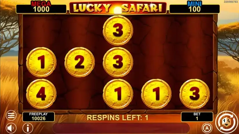 Lucky Safari Hold And Win slot screenshot 