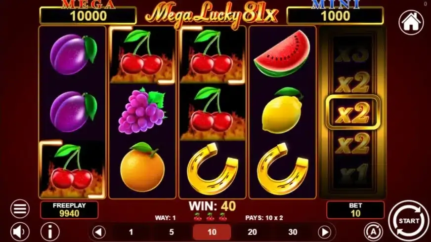 Mega Lucky 81x slot screenshot 3