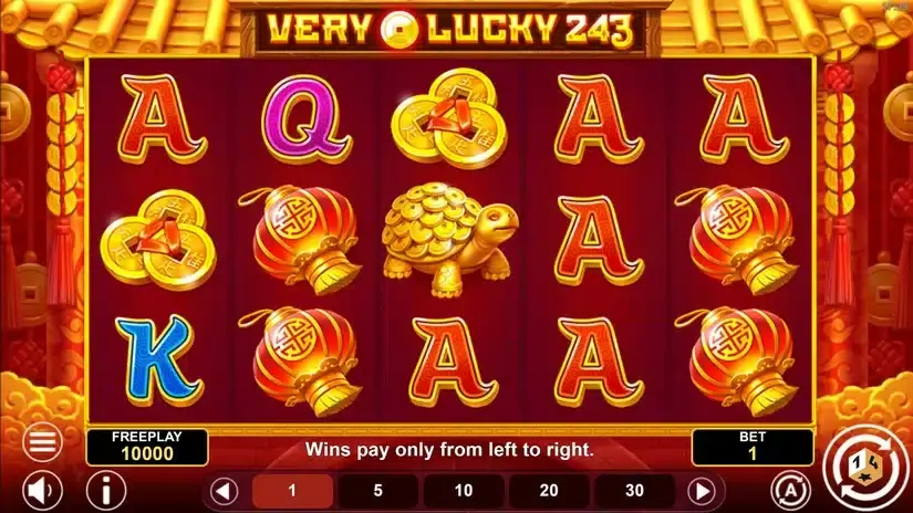 Very Lucky 243 slot screenshot 1