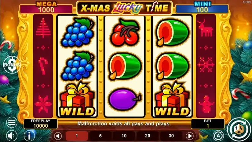 Xmas Lucky Time Hold And Win slot screenshot 1