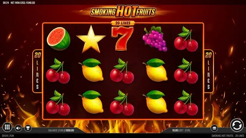 Smoking Hot Fruits 20 slot screenshot 