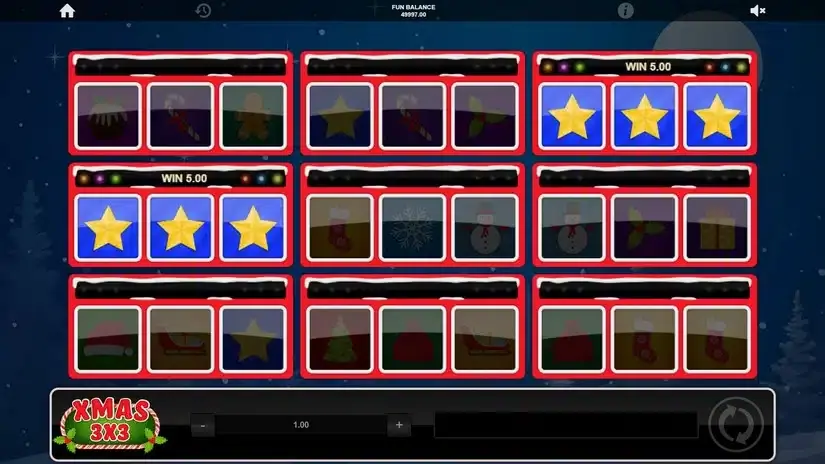 Xmas 3×3 slot screenshot 3