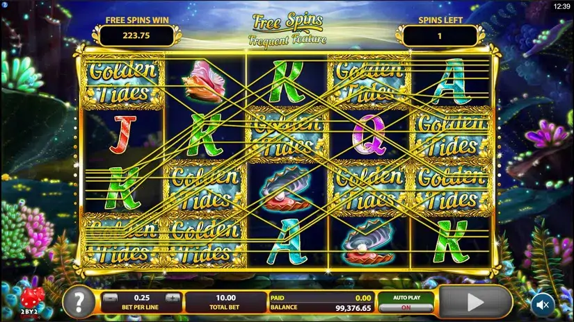 Golden Tides slot screenshot 5