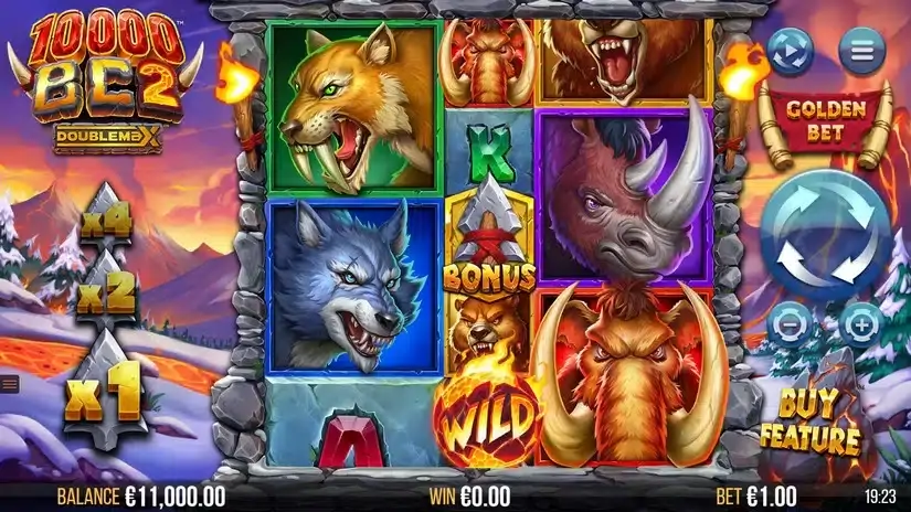 10000 BC 2 DoubleMax slot screenshot 