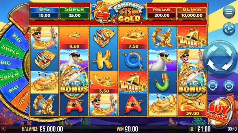 4 Fantastic Fish Gold slot screenshot 