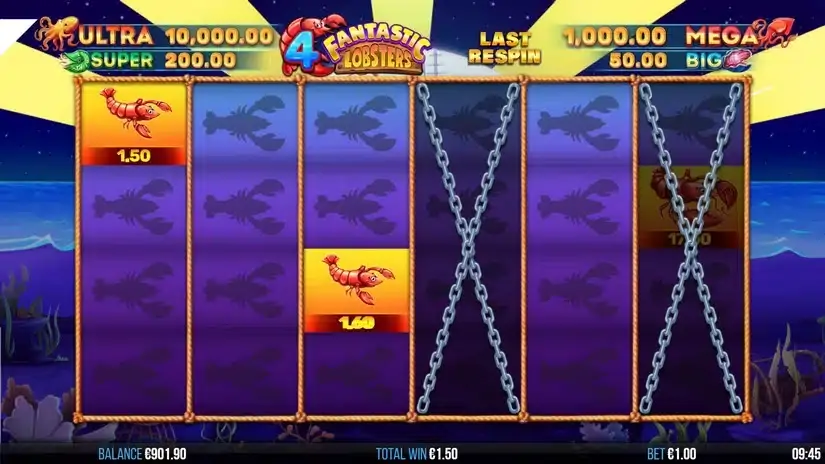 4 Fantastic Lobsters slot screenshot 4