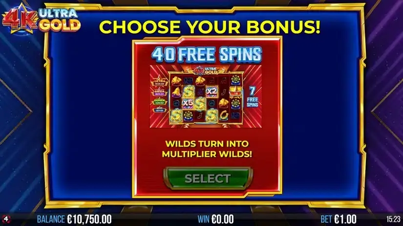 4K Ultra Gold slot screenshot 3