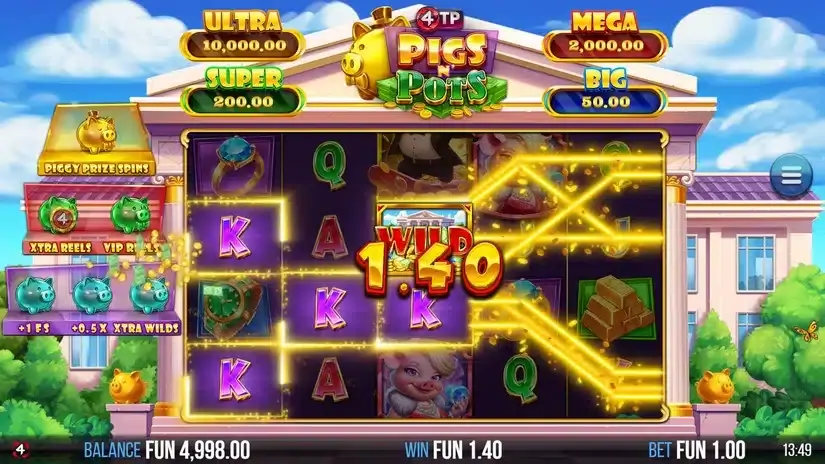 4TP Pigs N’ Pots slot screenshot 2