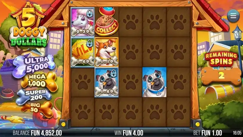 5 Doggy Dollars slot screenshot 6