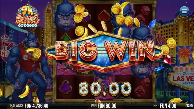 9k Kong in Vegas slot screenshot 4