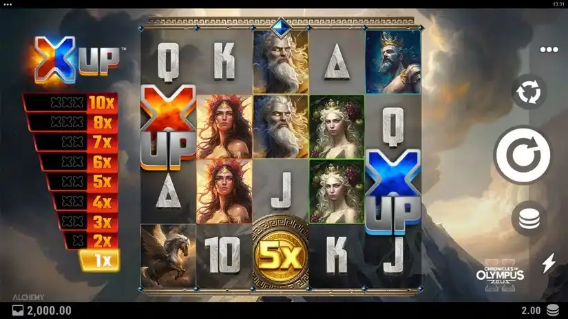 Chronicles of Olympus II – Zeus slot screenshot 