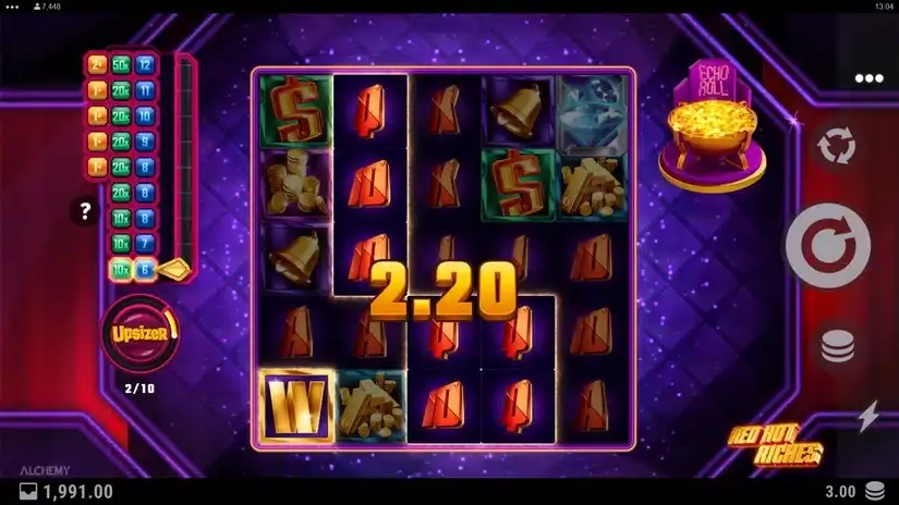 Red Hot Riches slot screenshot 2