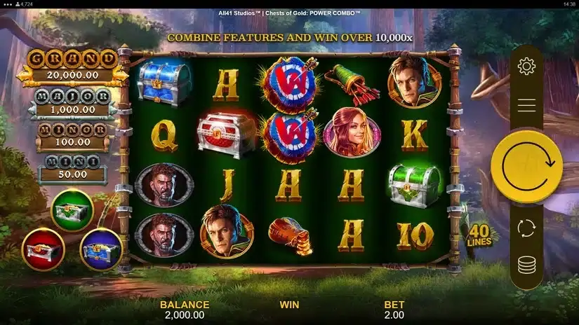Chests of Gold Power Combo slot screenshot 1