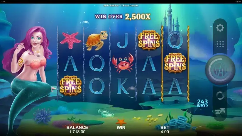 Pearl Catcher slot screenshot 2