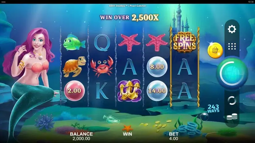 Pearl Catcher slot screenshot 
