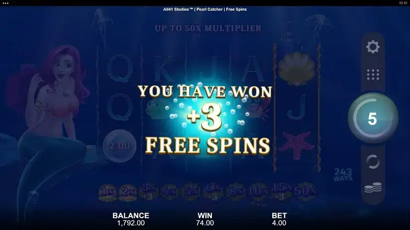 Pearl Catcher slot screenshot 6