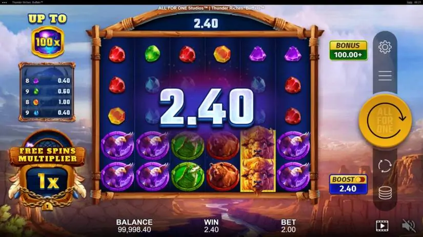 Thunder Riches Buffalo slot screenshot 4