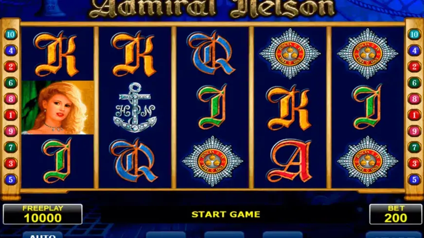 Admiral Nelson slot screenshot 