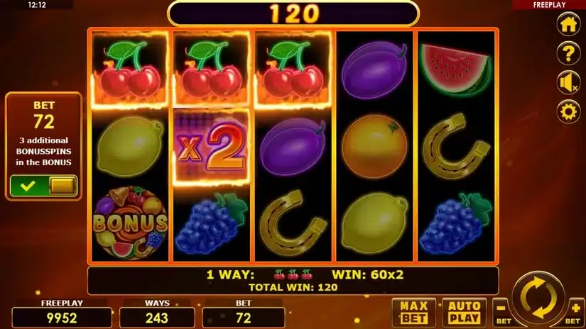 All Ways Hottest Fruits slot screenshot 4