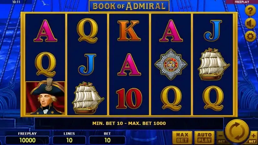 Book of Admiral slot screenshot 