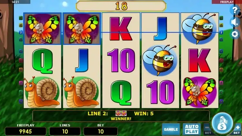 Crazy Bee slot screenshot 3