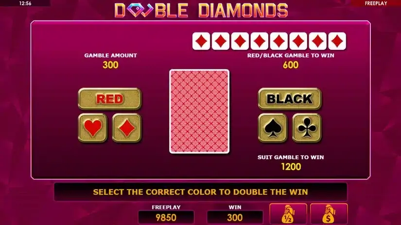 Double Diamonds slot screenshot 3