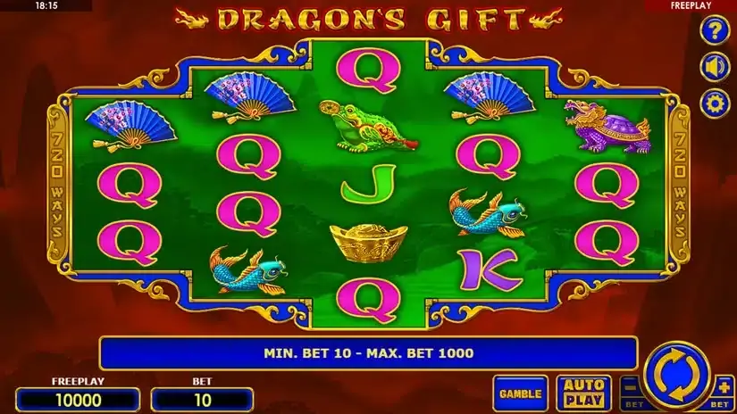 Dragon’s Gift slot screenshot 
