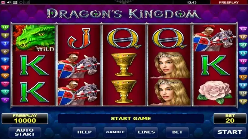 Dragons Kingdom slot screenshot 