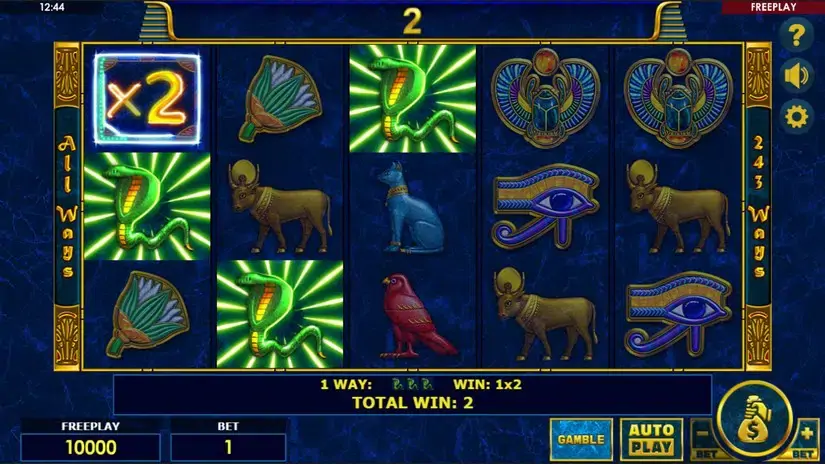 Enchanted Cleopatra slot screenshot 3