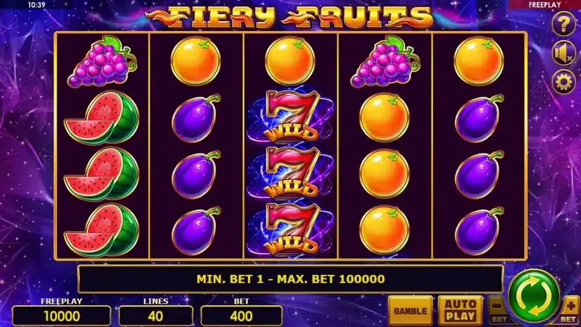 Fiery Fruits slot screenshot 1