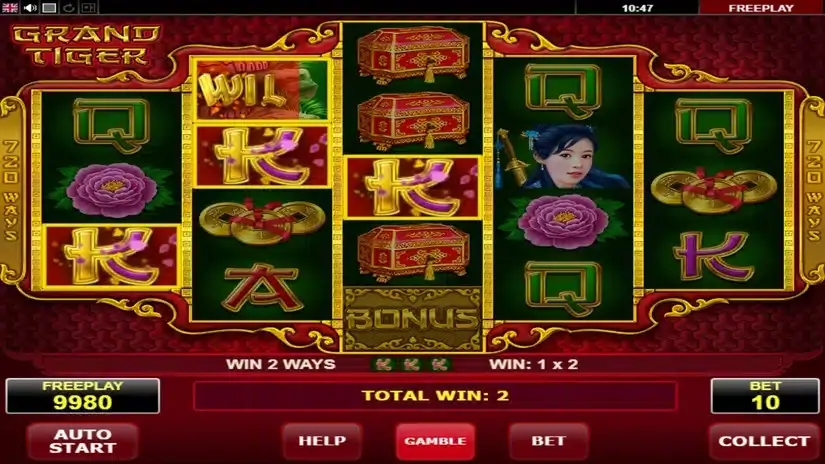 Grand Tiger slot screenshot 2