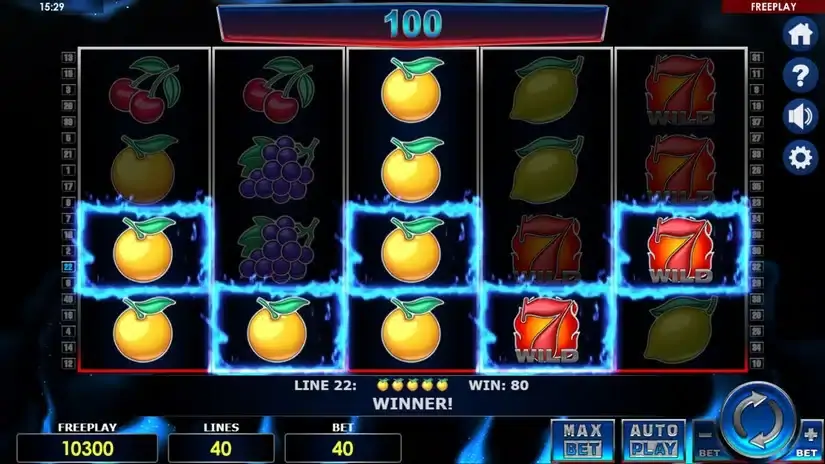 Hot 40 slot screenshot 4