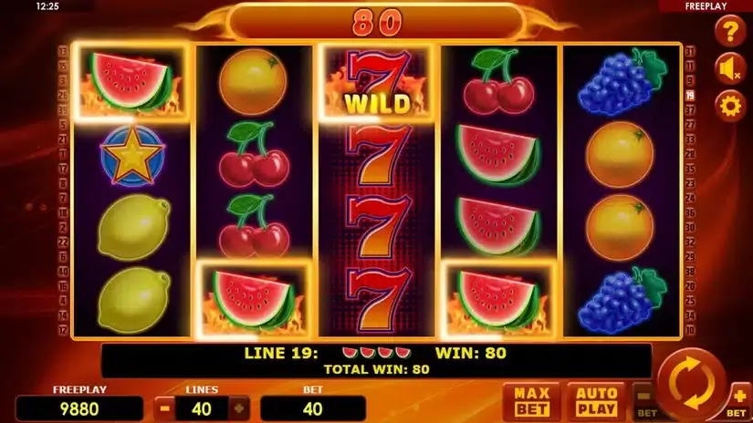 Hot Fruits 40 slot screenshot 2