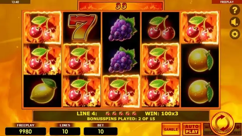 Hot Scatter Deluxe slot screenshot 4
