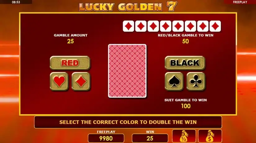 Lucky Golden 7 slot screenshot 3