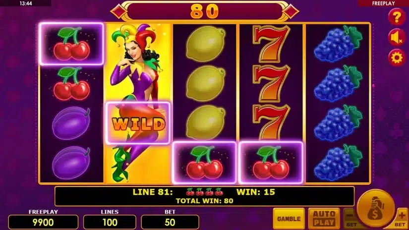 Lucky Joker 100 slot screenshot 2