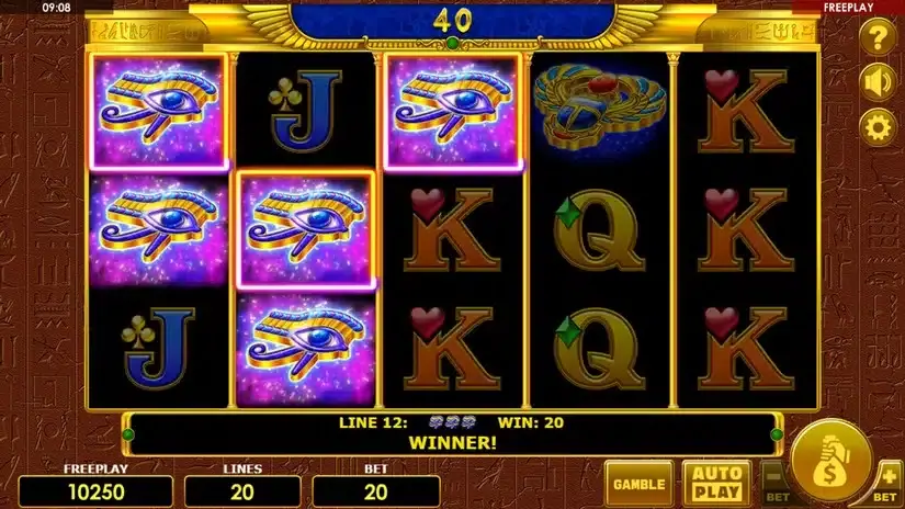 Pharaohs Gold 20 slot screenshot 4