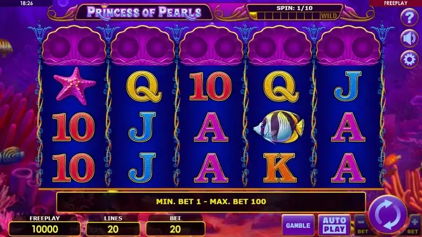 Princess of Pearls slot screenshot 1