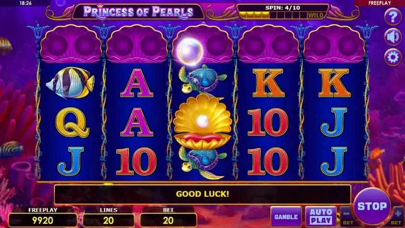 Princess of Pearls slot screenshot 2