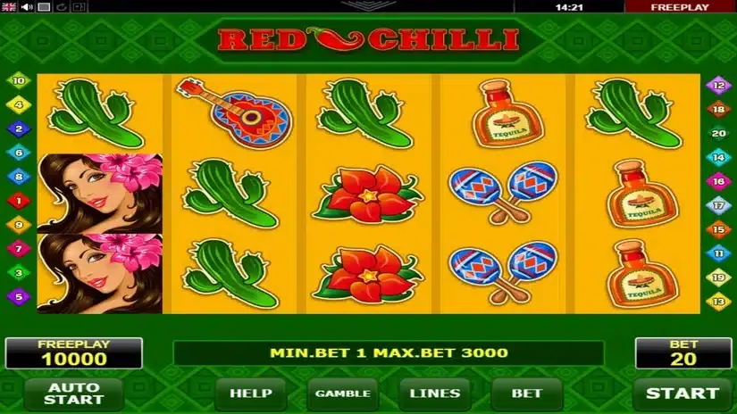 Red Chilli slot screenshot 1