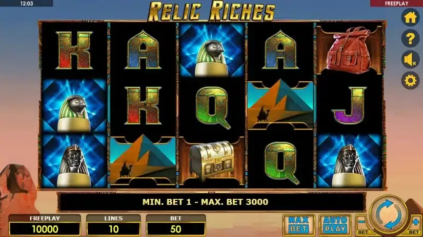 Relic Riches slot screenshot 1
