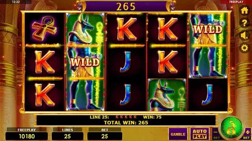 Wild Anubis slot screenshot 5
