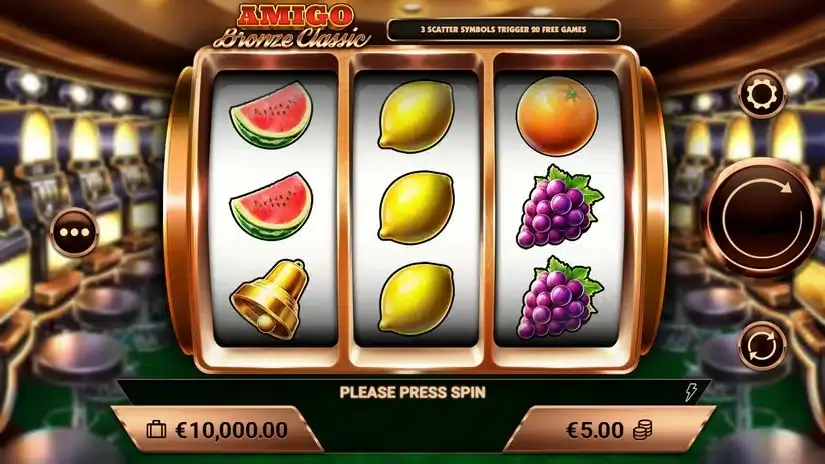 Amigo Bronze Classic slot screenshot 1
