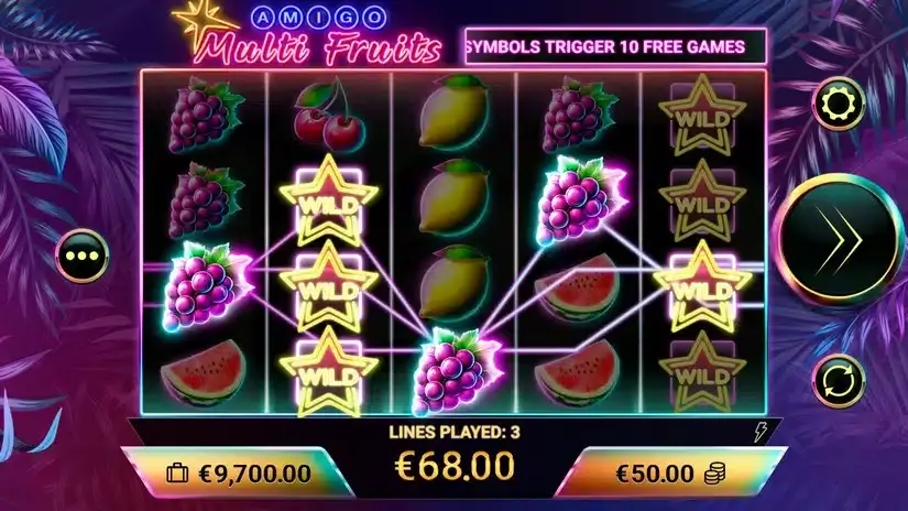 Amigo Multifruits slot screenshot 2