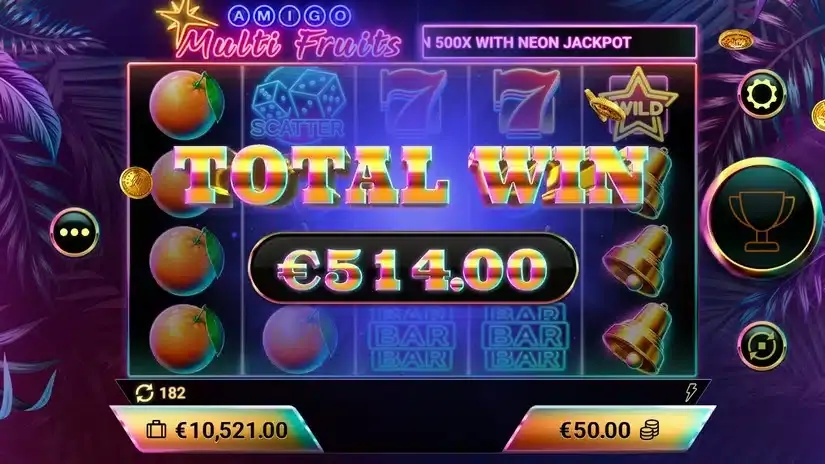Amigo Multifruits slot screenshot 7